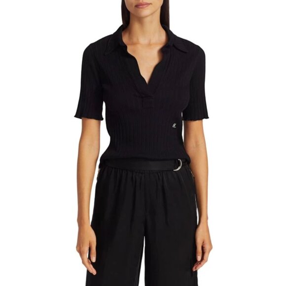Helmut Lang Black Short Sleeve Tee - Picture 1 of 9